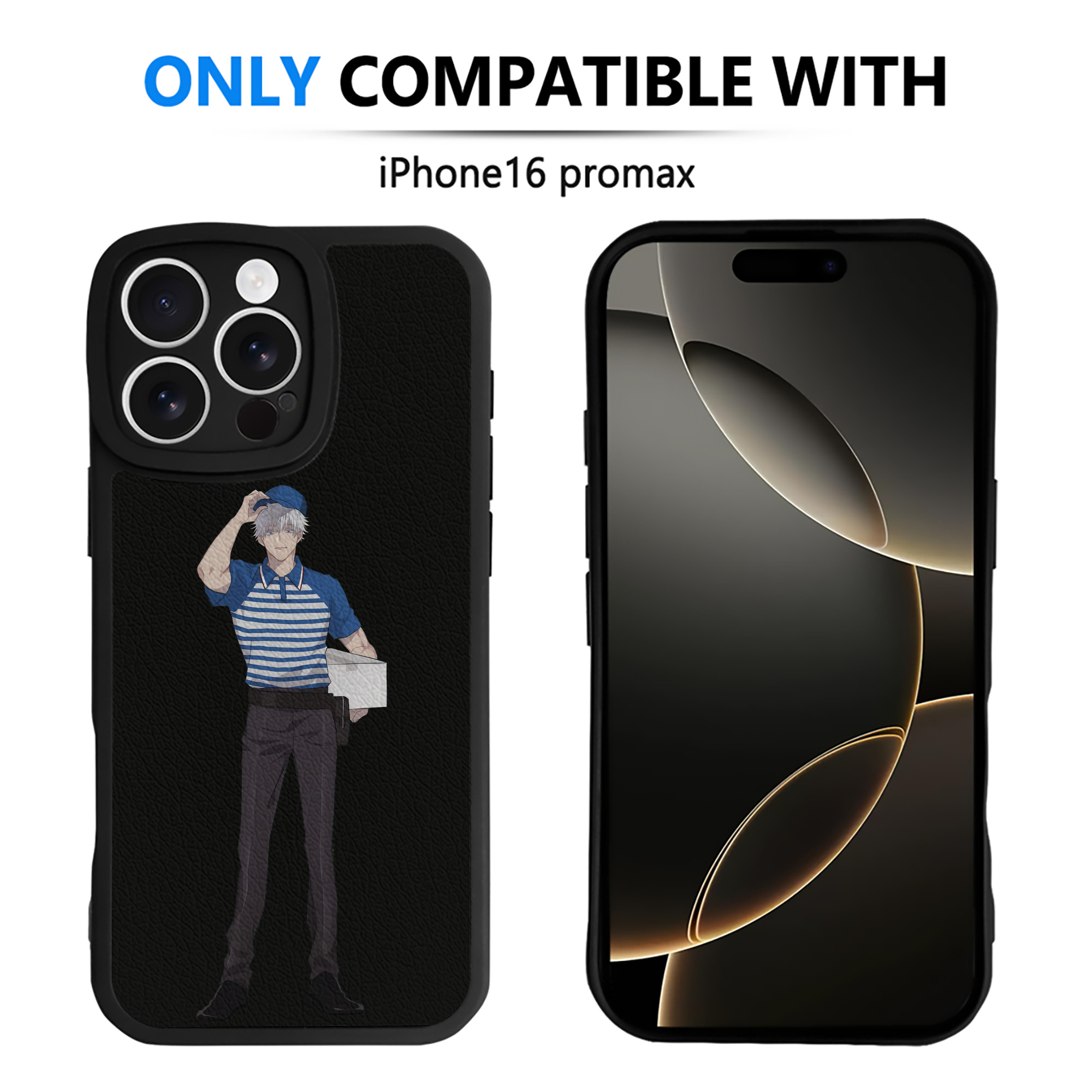 （画像用） 呪術廻戦 Jujutsu Kaisen 【iPhone 16シリーズ対応】シリコンスマホケース（レザー調） 材質：シリコン